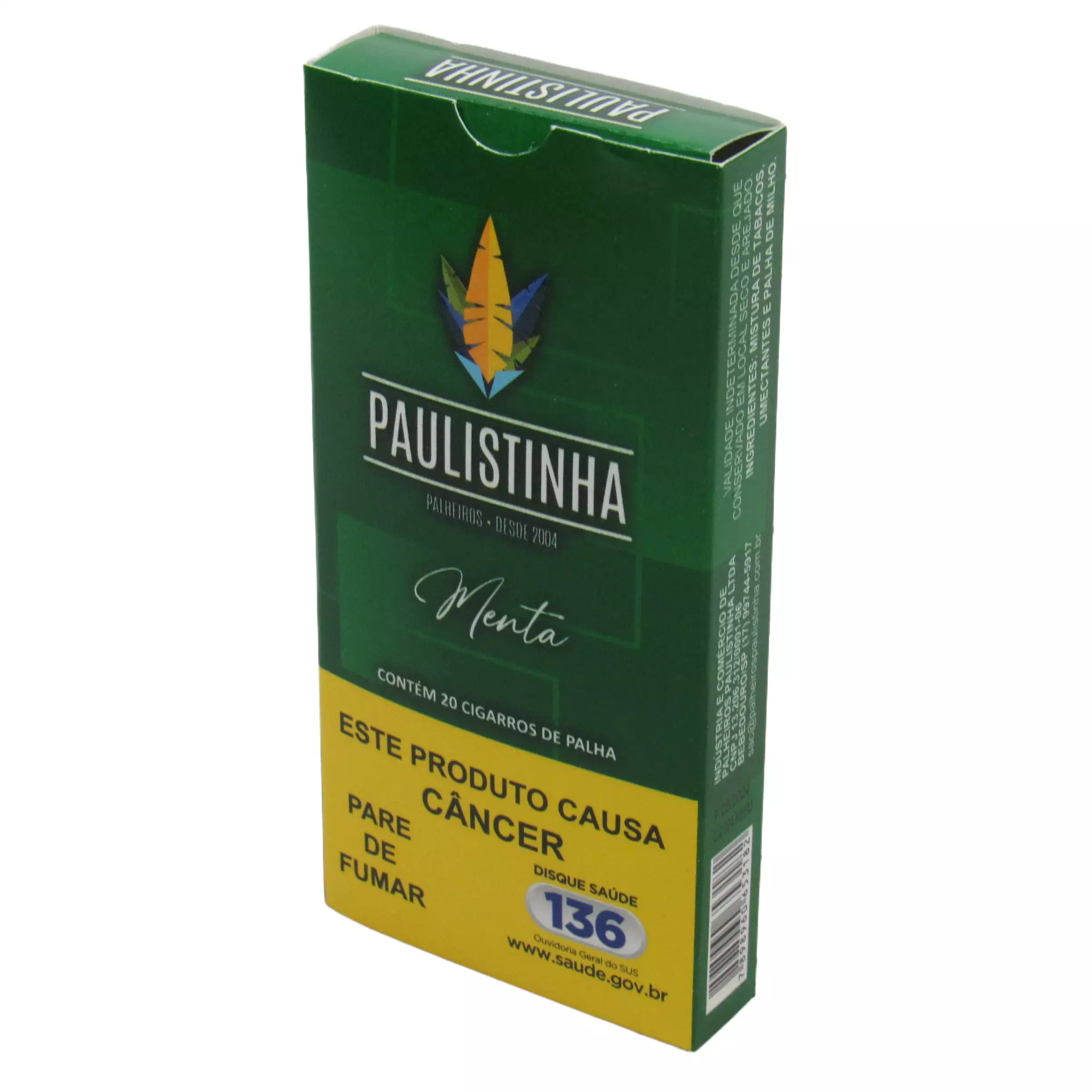 Cigarro de Palha Paulistinha Menta