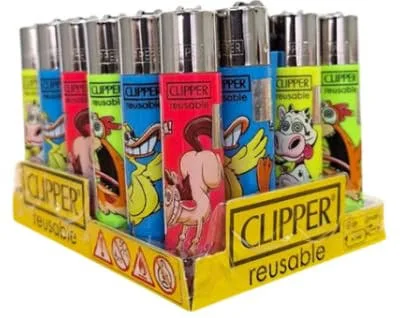 Isqueiro Clipper Grande Crazy Farm